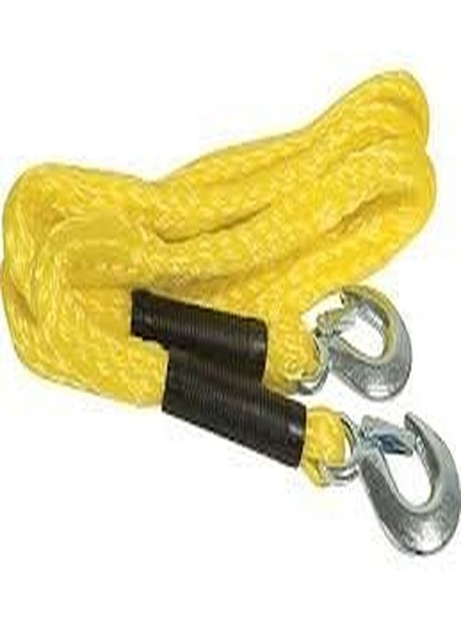 Furret Prime Strong Nylon 18 mm Thick Towing Rope with Heavy end Locking Consoles - Yellow - Image 1